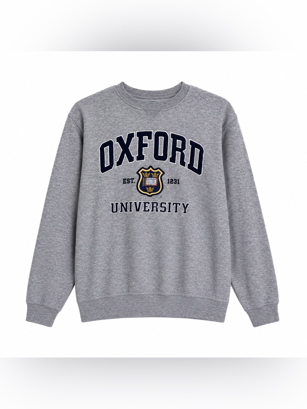Oxford University Official Merchandise Gray Crewneck Sweatshirt Size Medium